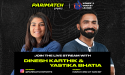  Parimatch Sports Hosts Live Meet & Greet Session With Dinesh Karthik and Yastika Bhatia 