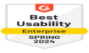 Prodly Earns Best Usability - Enterprise Badge in G2 Spring 2024 Reports