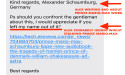  Alexander Schaumburg-Lippe disputed by a spokesperson for Prince Mario-Max Schaumburg-Lippe as stalker by proxy and fake 