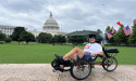 Aaron Novinger Concludes 2,000-Mile Bike Ride at the Capital Steps in Washington, D.C. on Memorial Day