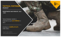 Tactical Footwear Market is slated to increase at a CAGR of 6.2% to reach a valuation of US$ 2.9 billion by 2031