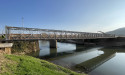 Ponte provvisorio Acrow installato in provincia di Vicenza per assicurare la mobilità ciclopedonale