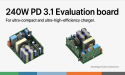 Eggtronic Announces Evaluation Board for Ultra-Compact, Ultra-High-Efficiency 240W PD 3.1 Charger