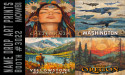 Las Vegas Souvenir and Resort Gift Show – Mowbi Debuts a full set of National Park and State based souvenir art