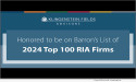 Klingenstein Fields Advisors Named To Barron’s Top 100 Ria Firms