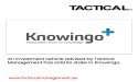Tactical Management Successfully Divests Stake in Knowingo