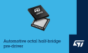 STMicroelectronics’ octal automotive gate driver with patented features reducing motor-drive bill of materials cost
