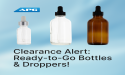 APG Packaging Unveils Limited-Time Clearance on Ready-to-Ship Bottles and Droppers