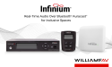 Williams AV Unveils New Infinium™ System Delivering Real-Time Audio Over Bluetooth® Auracast™