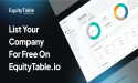 EquityTable.io Launches Free Cap Table with Equity Tokenization, competing with Carta and CartaX