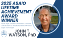  Dr. John Watson Named Recipient of the Vishnu Ingle Lifetime Achievement Award 