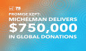 Michelman Names Recipients of $750,000 Donation Pledge