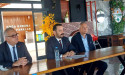  Beşiktaş Board Member Zafer Güreşir Congratulates New Osmaniyespor FK President Mahmut Altay Kobaner 