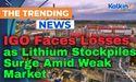  IGO Faces Losses as Lithium Stockpiles Surge Amid Weak Market 