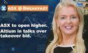  ASX to open higher. Altium in talks over takeover bid 