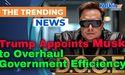  Trump Appoints Musk, Ramaswamy to Overhaul Government Efficiency 