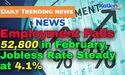  Australian Employment Falls 52,800 in February, Jobless Rate Steady at 4.1% 