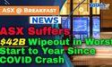  ASX Suffers $42B Wipeout in Worst Start to Year Since COVID Crash 