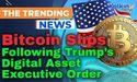 Bitcoin Slips Following Trump’s Digital Asset Executive Order