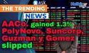 A A Co gained 1.3% PolyNovo, Suncorp, Guzman y Gomez slipped