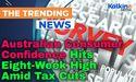 Australian Consumer Confidence Hits Eight-Week High Amid Tax Cuts