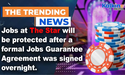  Jobs at The Star will be protected after a formal Jobs Guarantee Agreement 