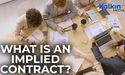 What is an implied contract?